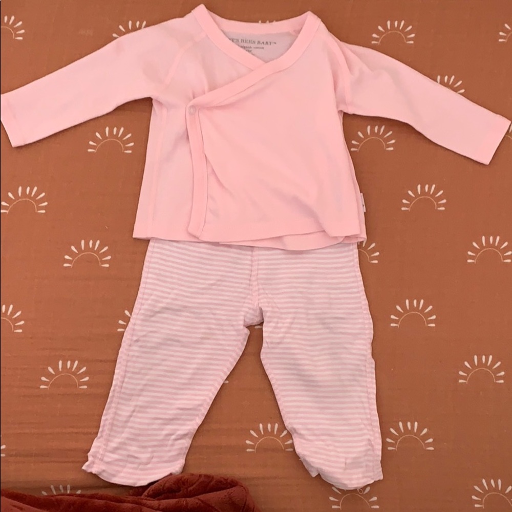 Burts bees kimono top and pants